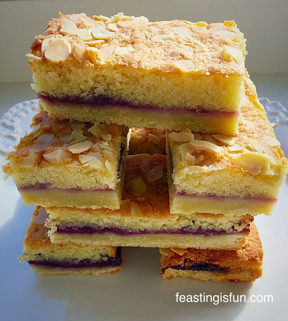 Bakewell Shortbread Bars Feasting Is Fun