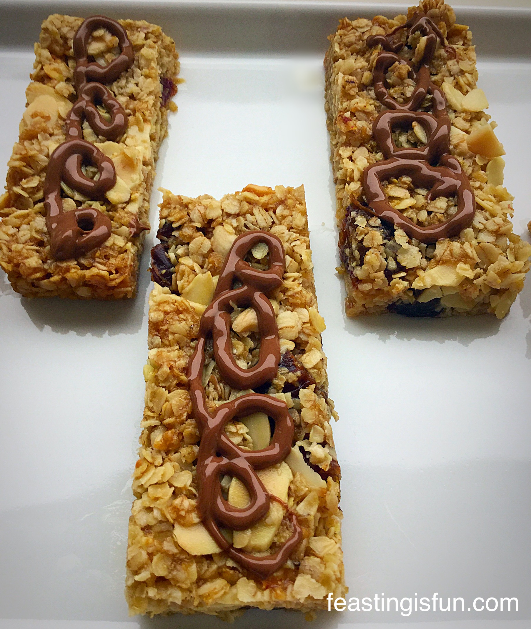 Coconut Almond Date Flapjacks Feasting Is Fun