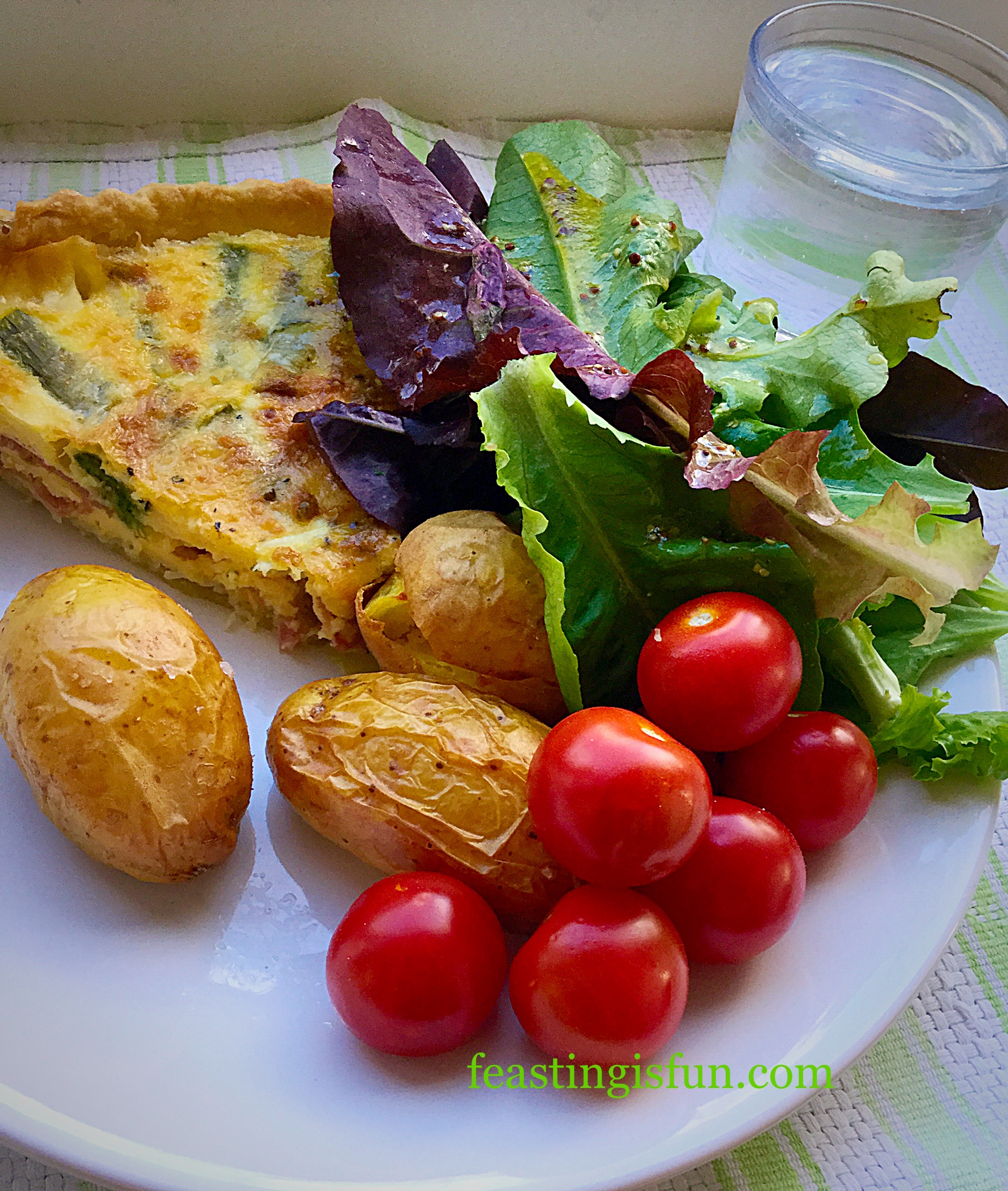 Smoked Bacon Asparagus Quiche Feasting Is Fun