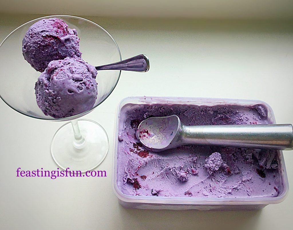 Blueberry Bloom Ice Cream Feasting Is Fun