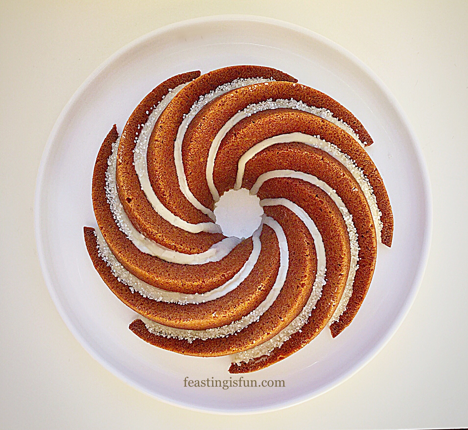 Maple Syrup Iced Coffee Bundt Cake Feasting Is Fun