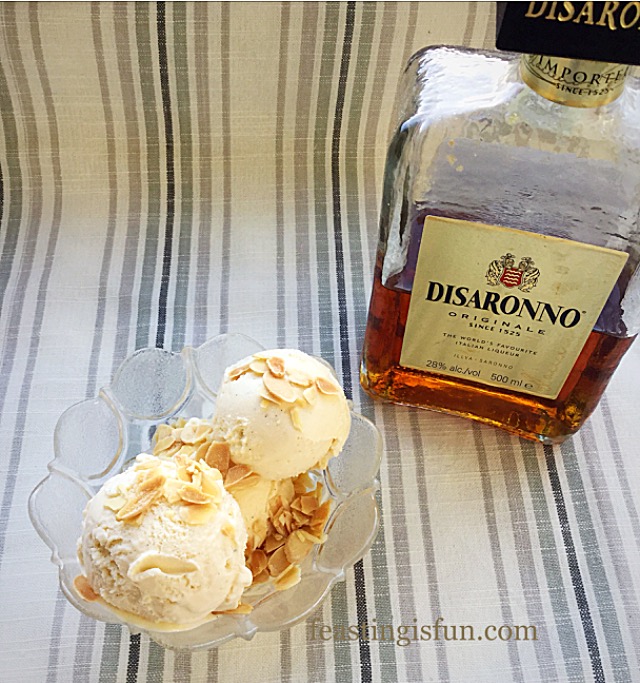 Amaretto Creamy Ice Cream Feasting Is Fun