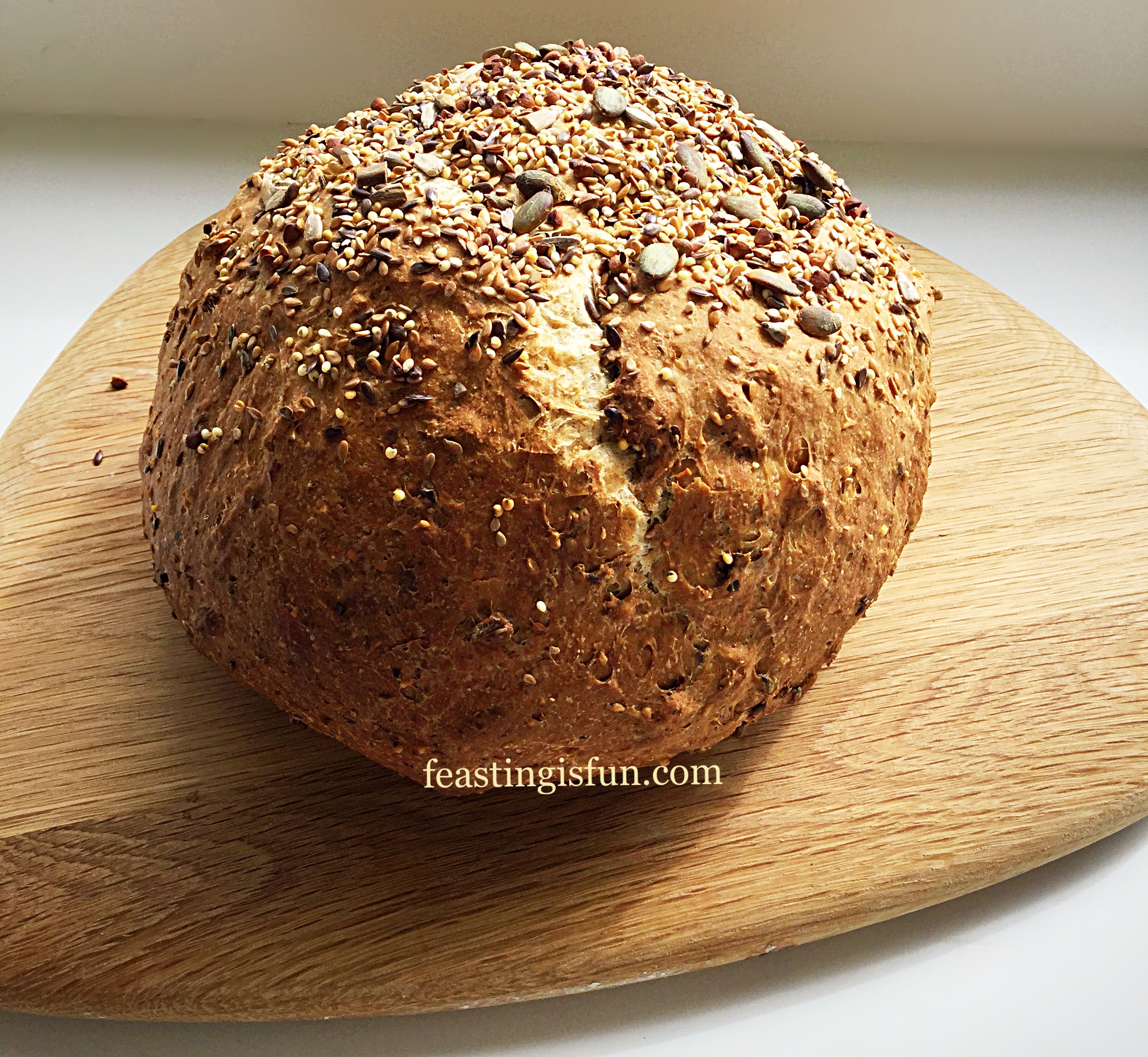 Seeded Cob Loaf Feasting Is Fun