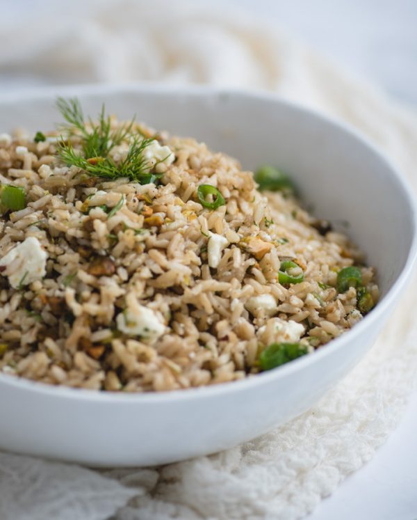 Lemon Brown Rice Feasting not Fasting Easy Healthy Side Dish Recipe
