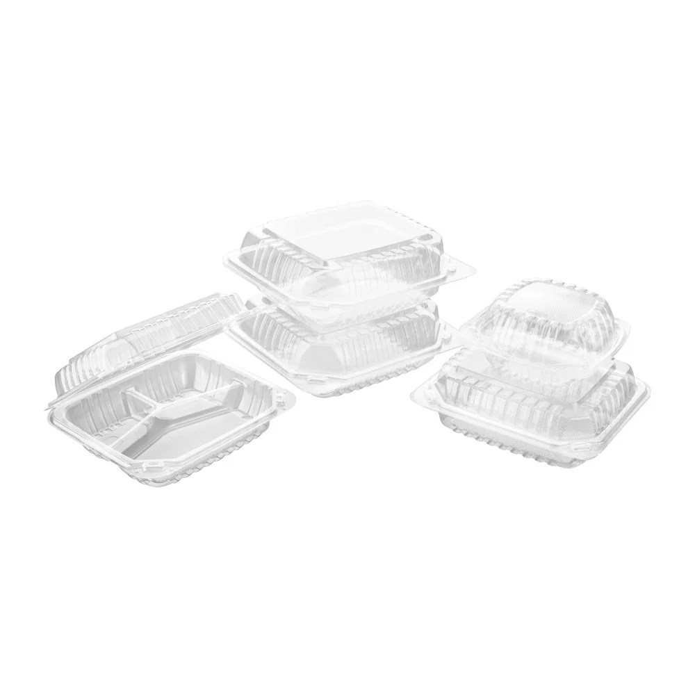 Clear Hinged Plastic Disposable Food Containers Feast Source