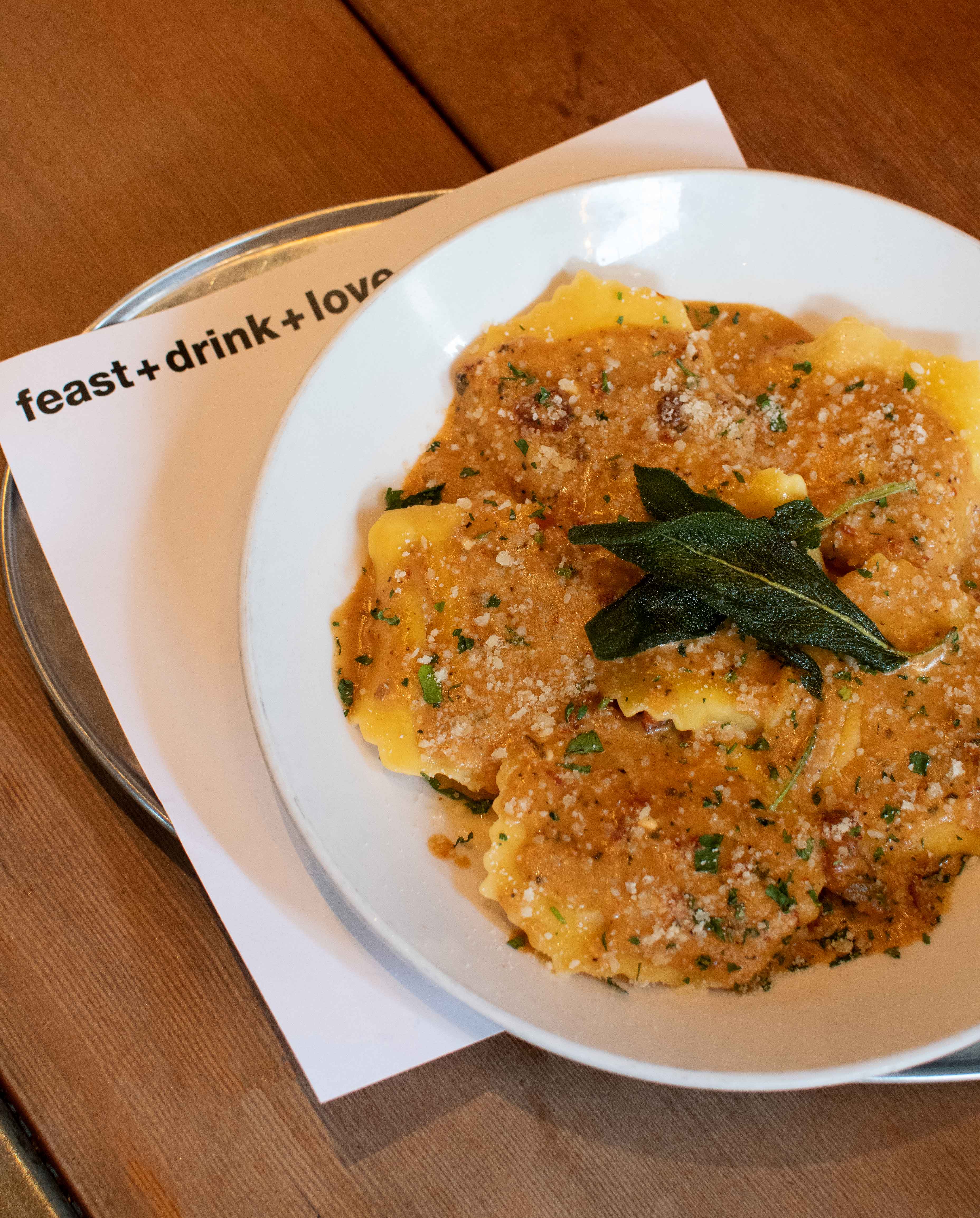 Lobster Ravioli_dinner Urban Eats Houston, TX