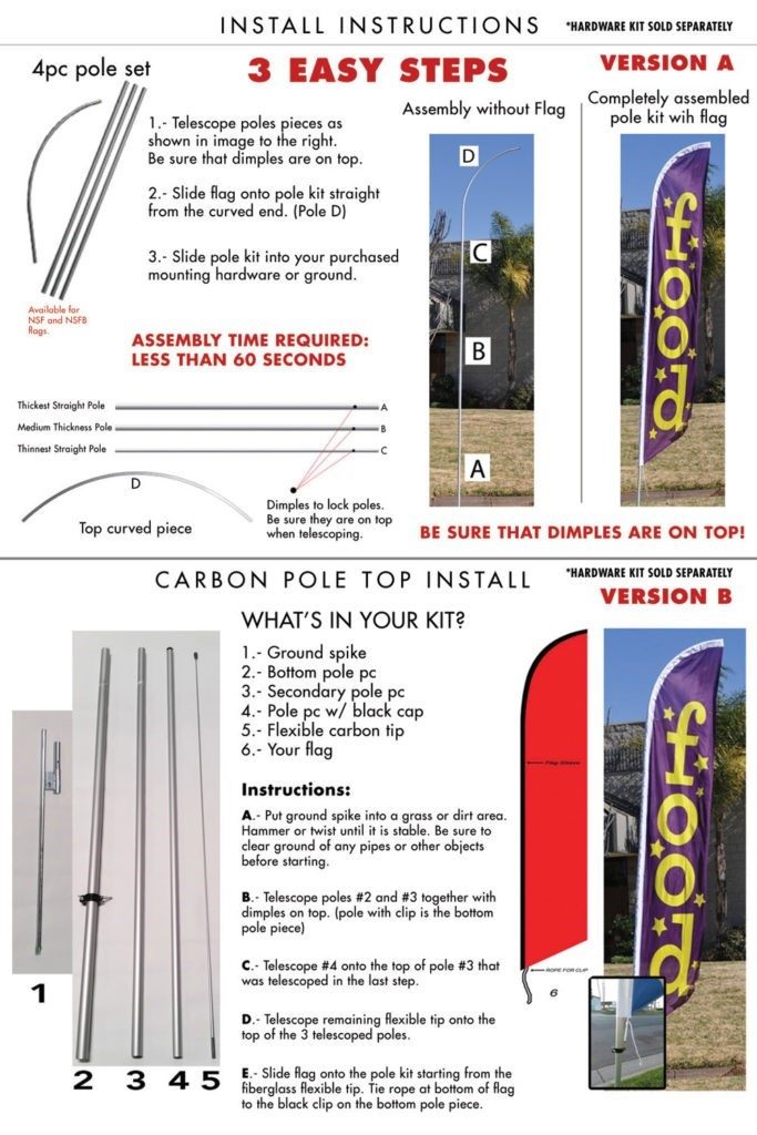 How to Setup a Feather Flag