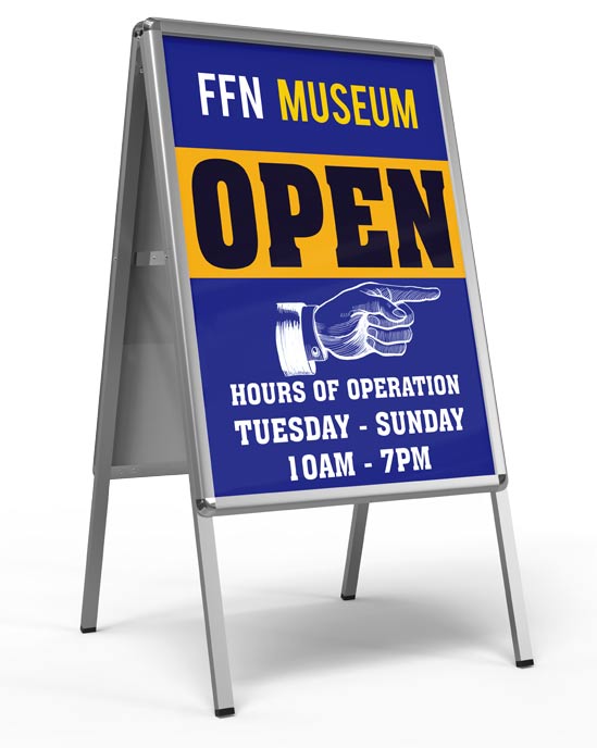 Custom AFrame Signs for Outdoors, Get a Design in Minutes!