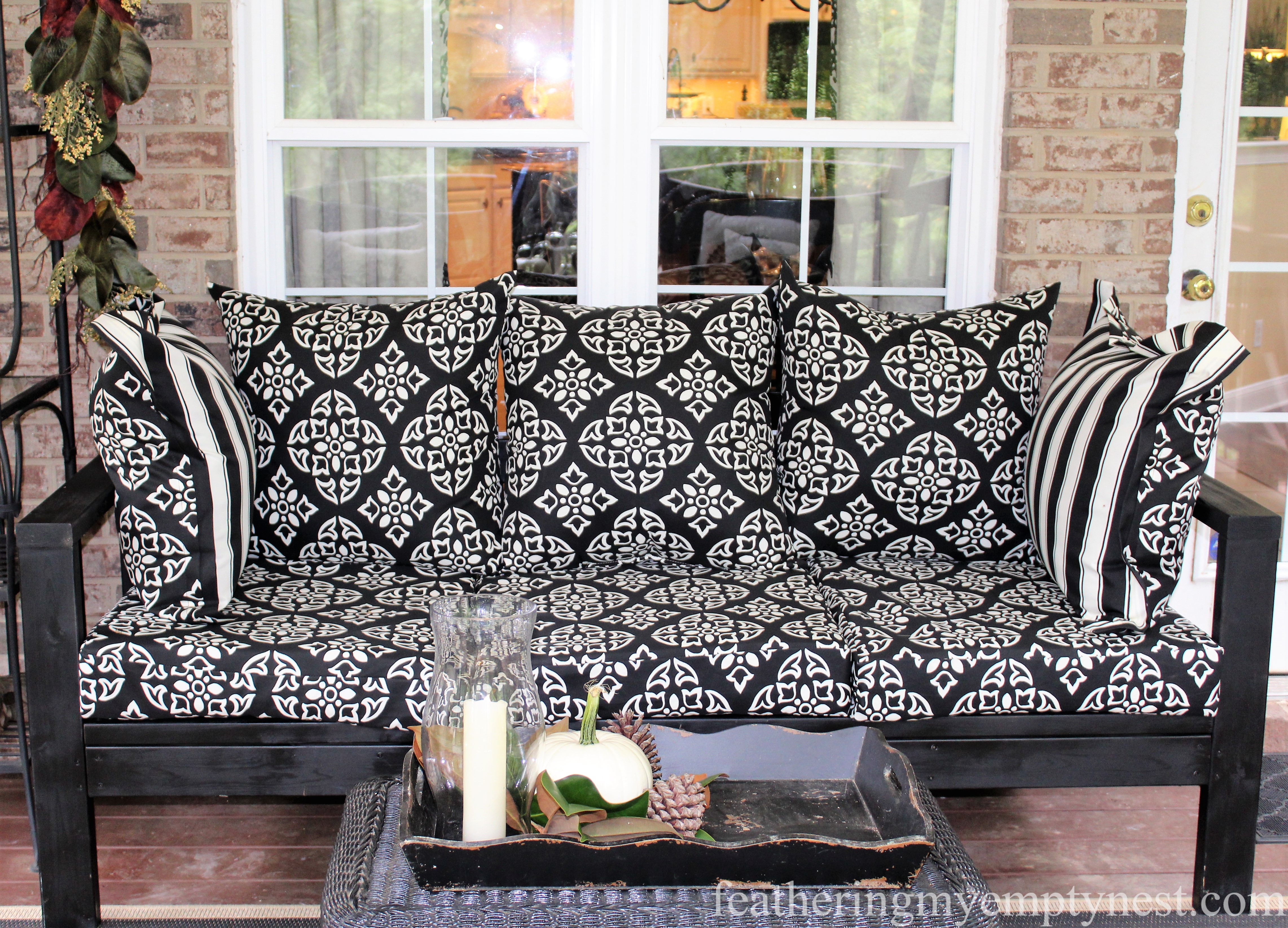 A Successful DIY Outdoor Sofa Feathering My Empty Nest