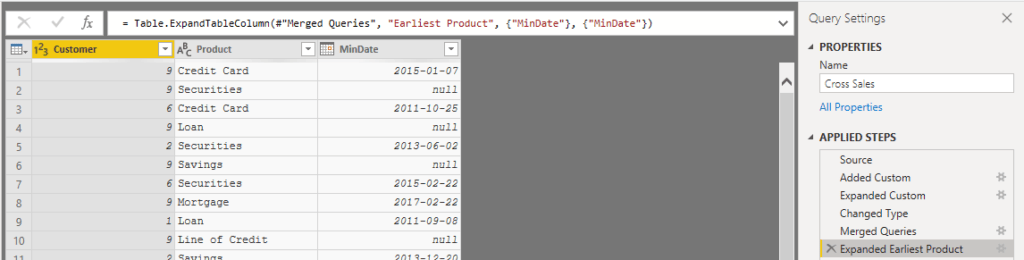 Cross Sales in Power BI Feathers Analytics