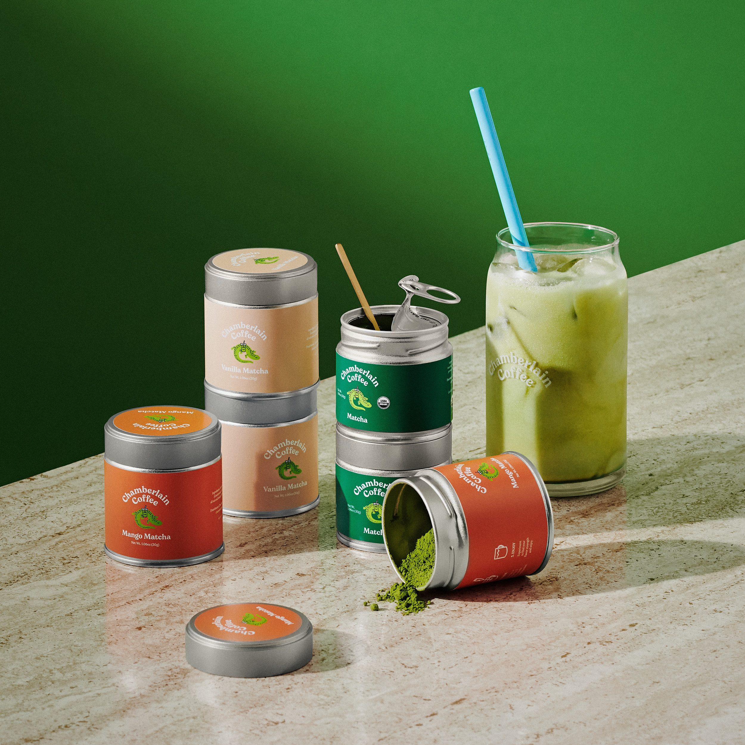 Chamberlain Coffee Adds Two New Flavored Matcha Powders To Its Product