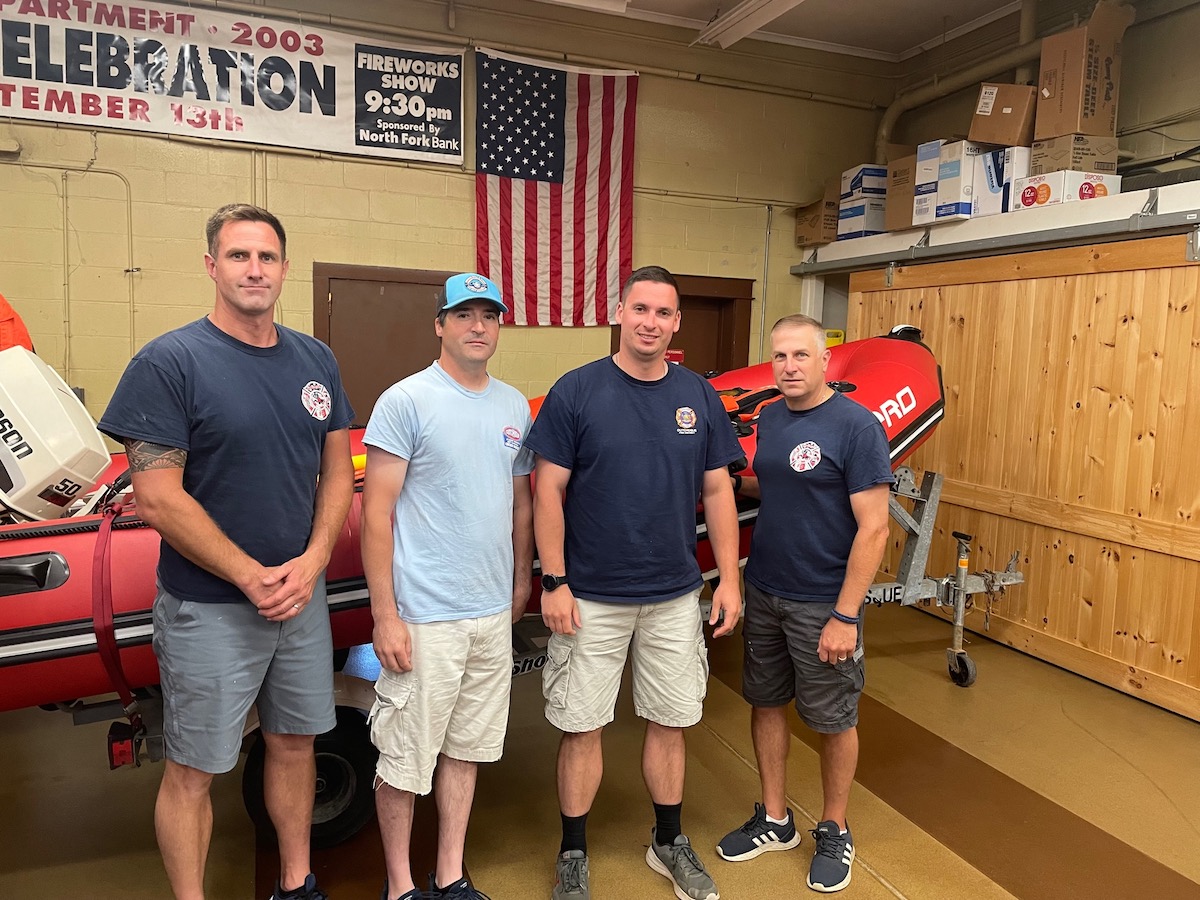 2023 People of the Year Cutchogue Fire Department water rescue team
