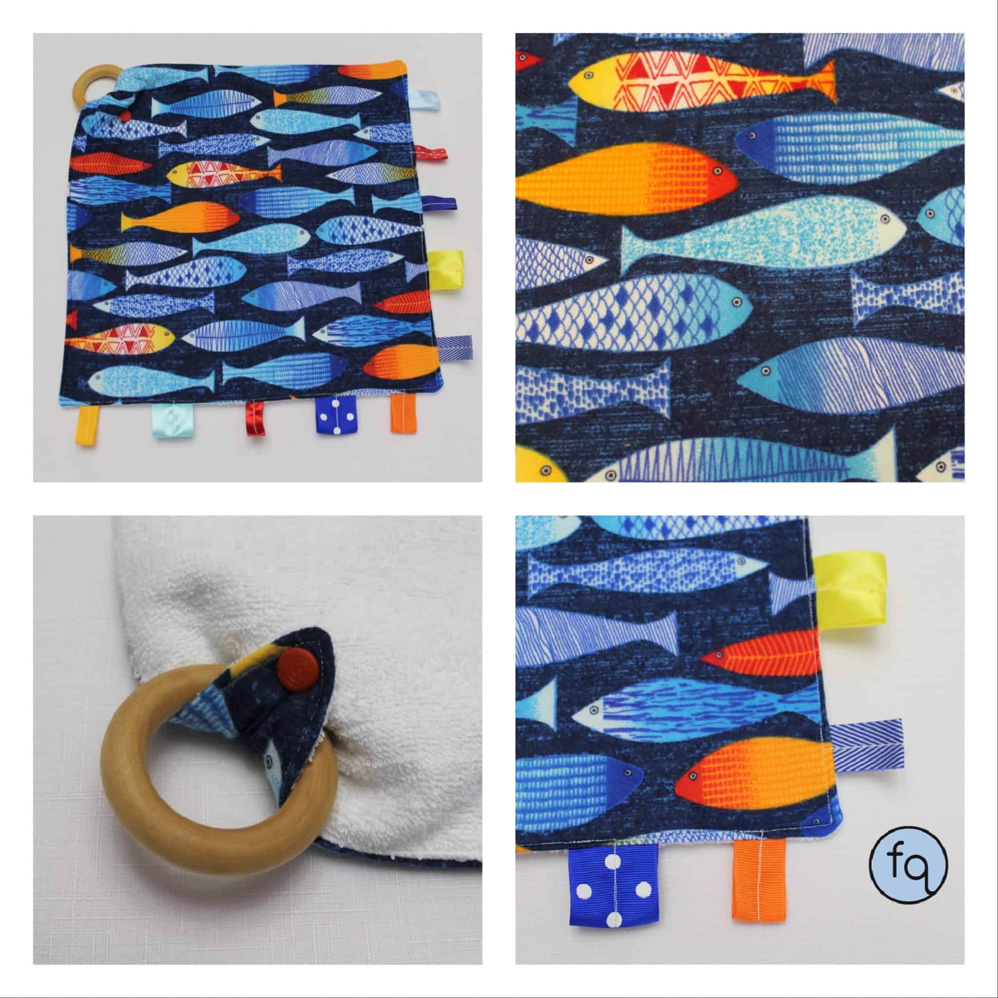 Baby Teething Blanket Soothing Blanket Feaverishly Quilting