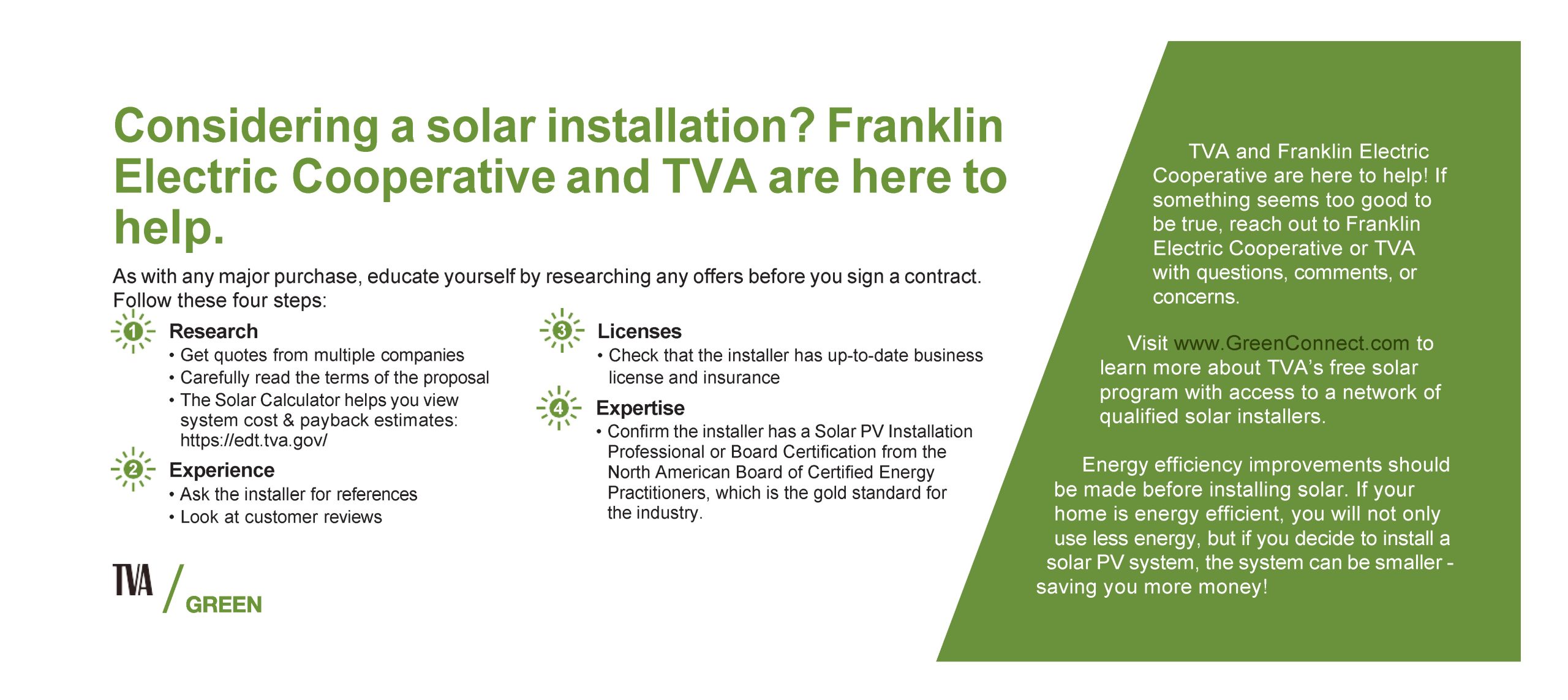 TVA Green Franklin Electric Cooperative