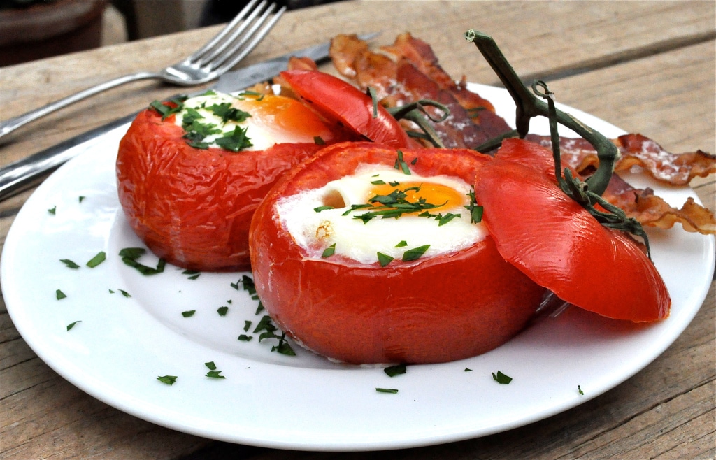 Baked Tomato Egg Breakfast Fed & Fit