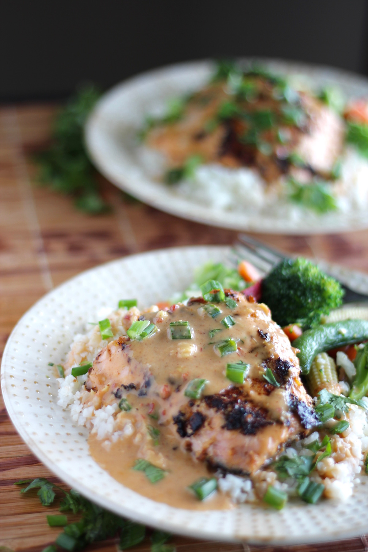 PanFried Salmon with Yum Sauce Fed and Fulfilled