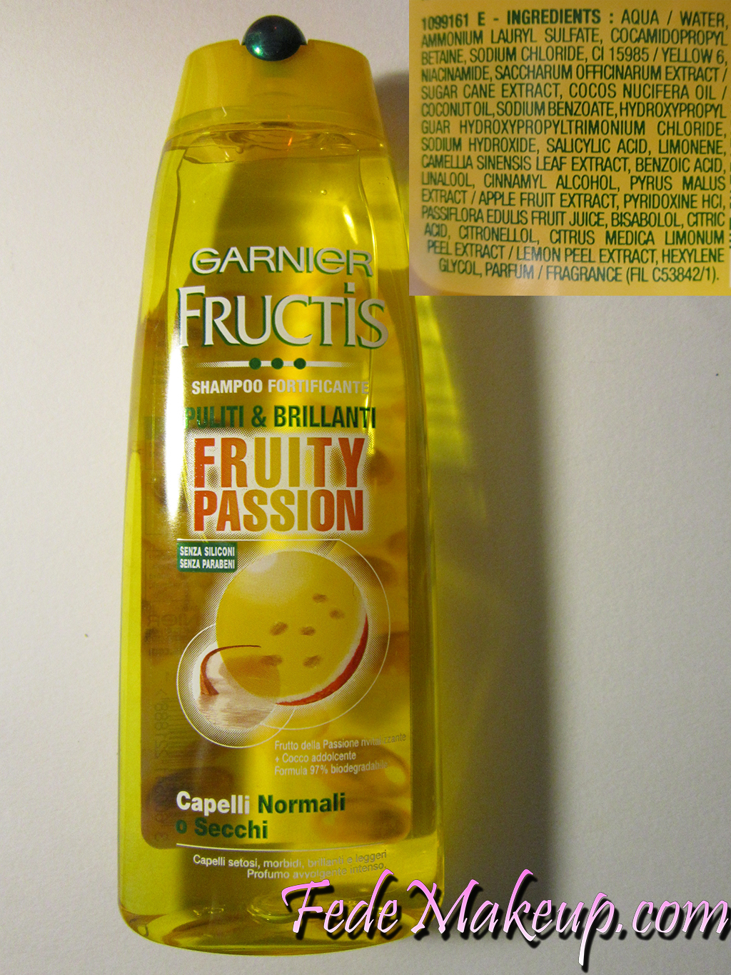 Review Fructis Garnier Shampoo e Balsamo • FedeMakeUp