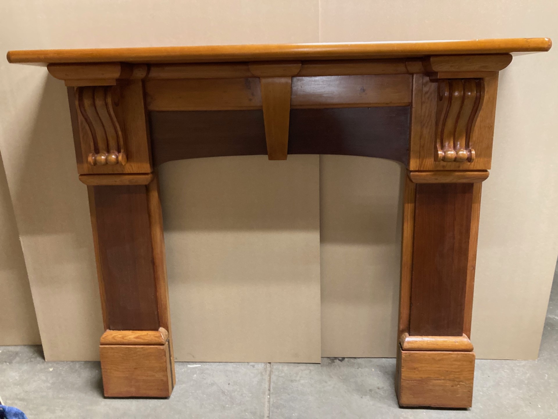 Original impressive polished Victorian mantelpiece in Queensland Cedar