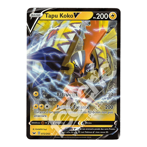 072202 Tapu Koko V (IT) MINT » Federicstore