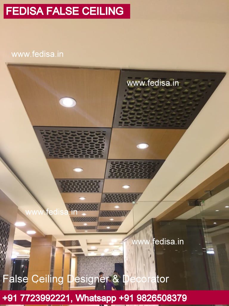 Pop Design For Office Cabin False Ceiling For Terrace Five Star Hotel