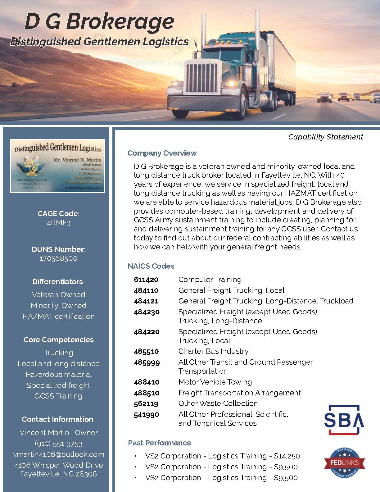 D G Brokerage