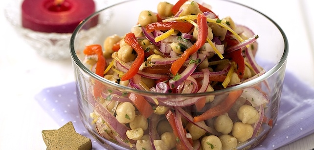 Salada de Grão com Pimentos Receitas Continente