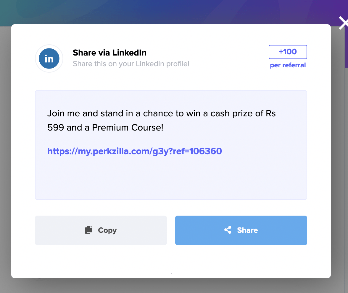 Linkedin Share Button