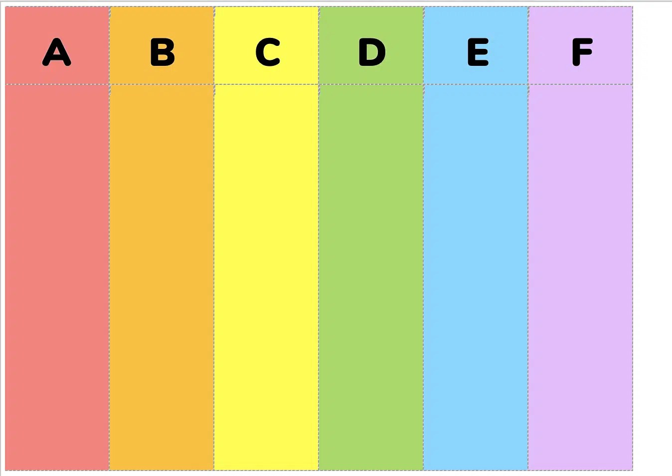ABCDEF MultipleChoice Feedback Frames