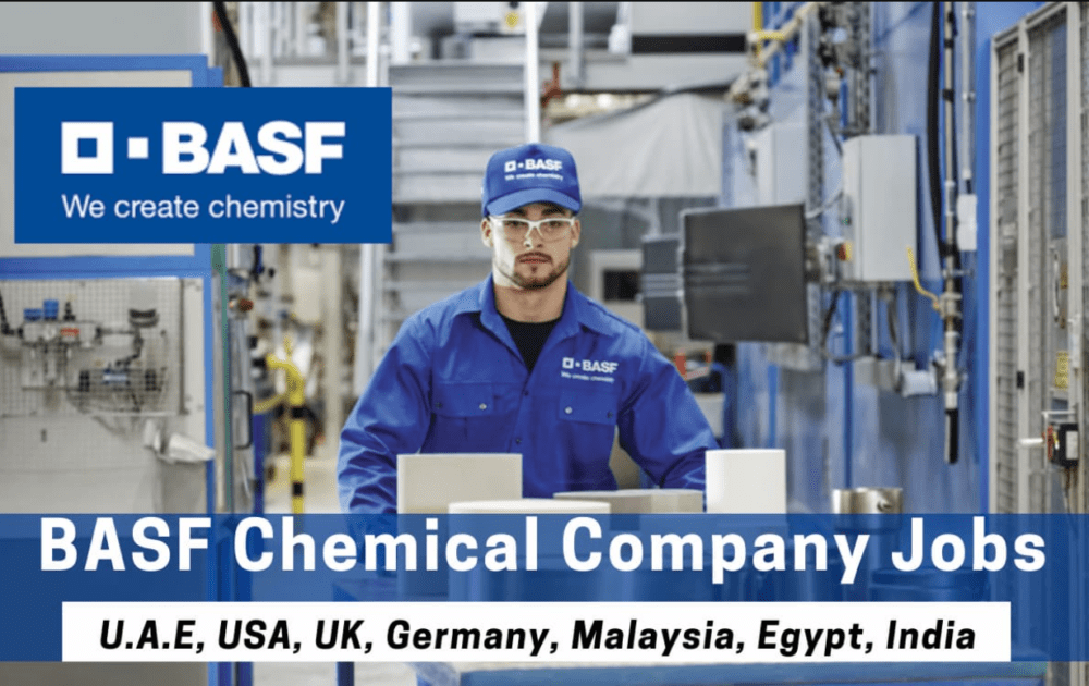 BASF Chemical Company Jobs USA, India, Malaysia, Singapore, Canada