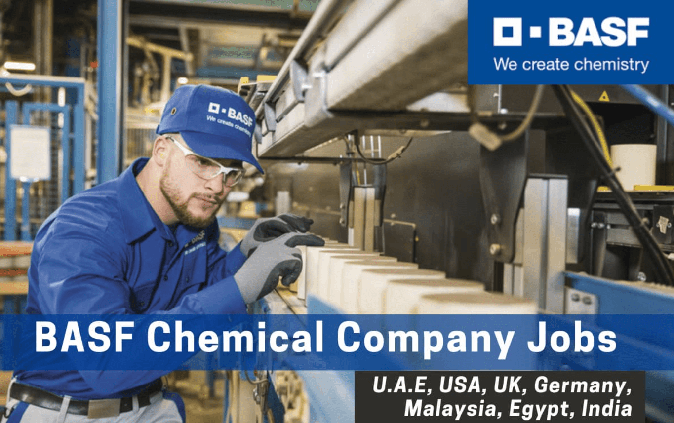 BASF Chemical Company Jobs Malaysia, Singapore, Canada, USA, UK