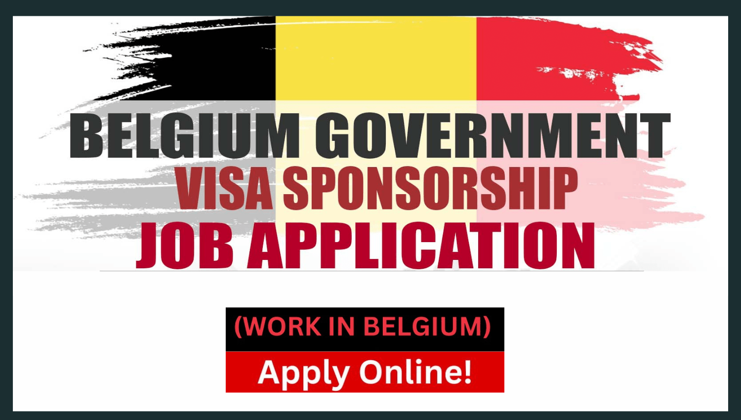 Government Visa Sponsorship Jobs in Belgium feedbegin