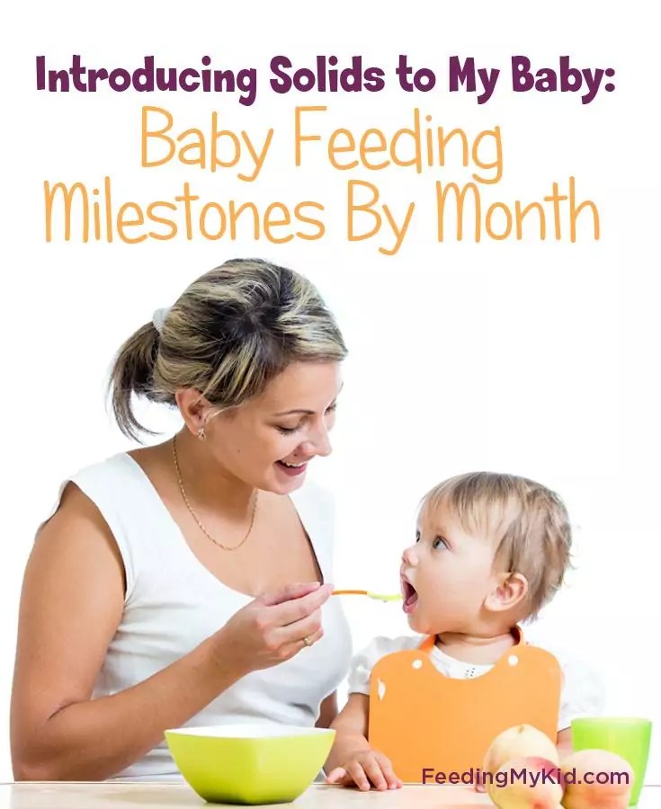Introducing Solids to My Baby Baby Feeding Milestones By Month