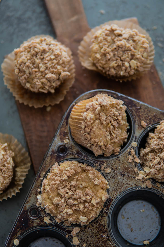 Ricotta Banana Muffins with Oat Crumb Feeding The Frasers
