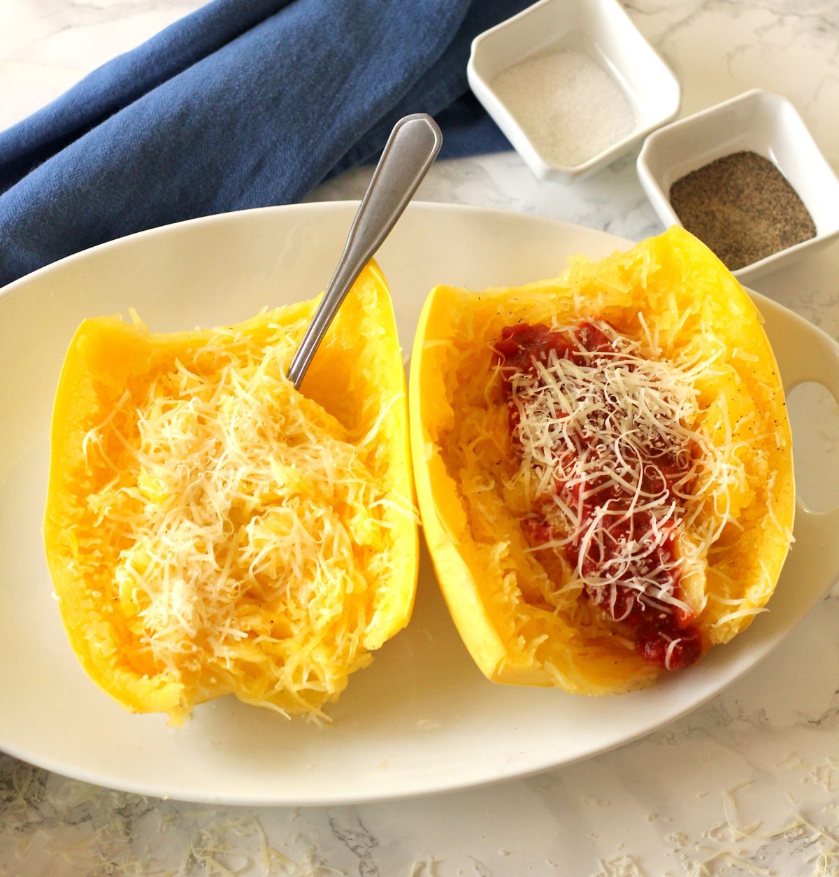 Simple Microwave Spaghetti Squash Feeding Your Fam