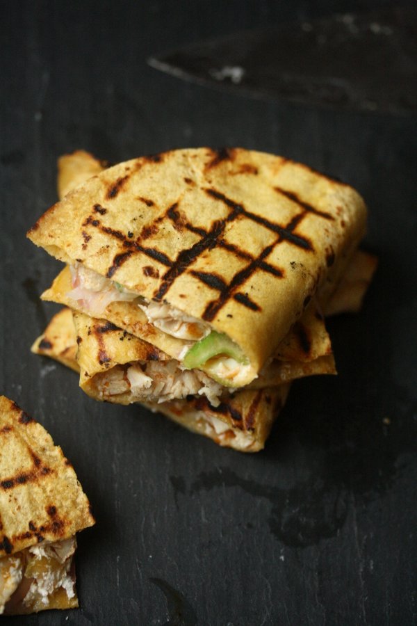 Easy Grilled Buffalo Chicken Quesadillas GlutenFree, Healthy Recipe