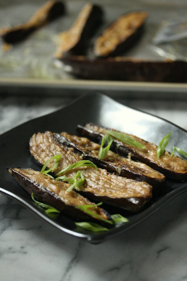 Japanese Miso Eggplant Recipe with Ginger Glaze Easy Vegetarian