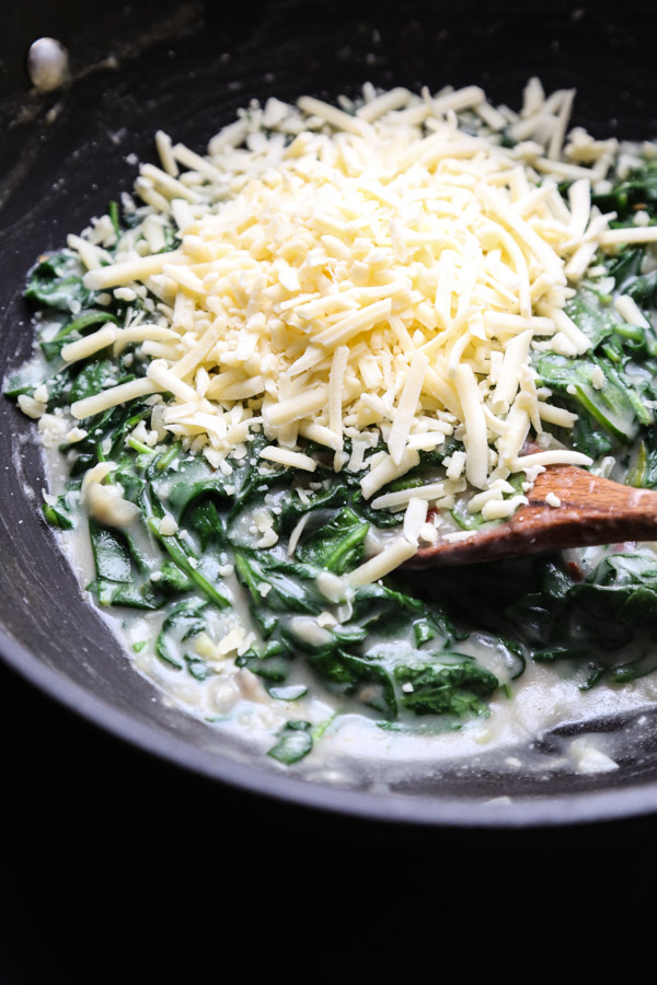 creamed spinach with milk