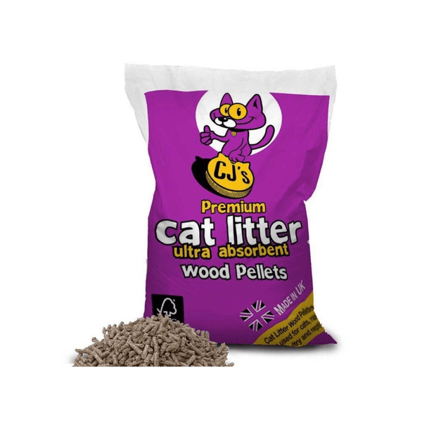 CJ Wood Cat Litter 30ltr Gibb of Galston Animal Feeds