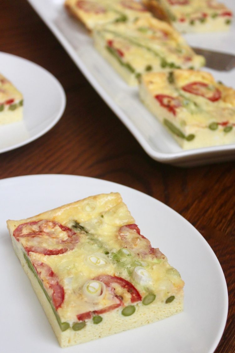 Asparagus and Tomato Frittata Feed Them Wisely