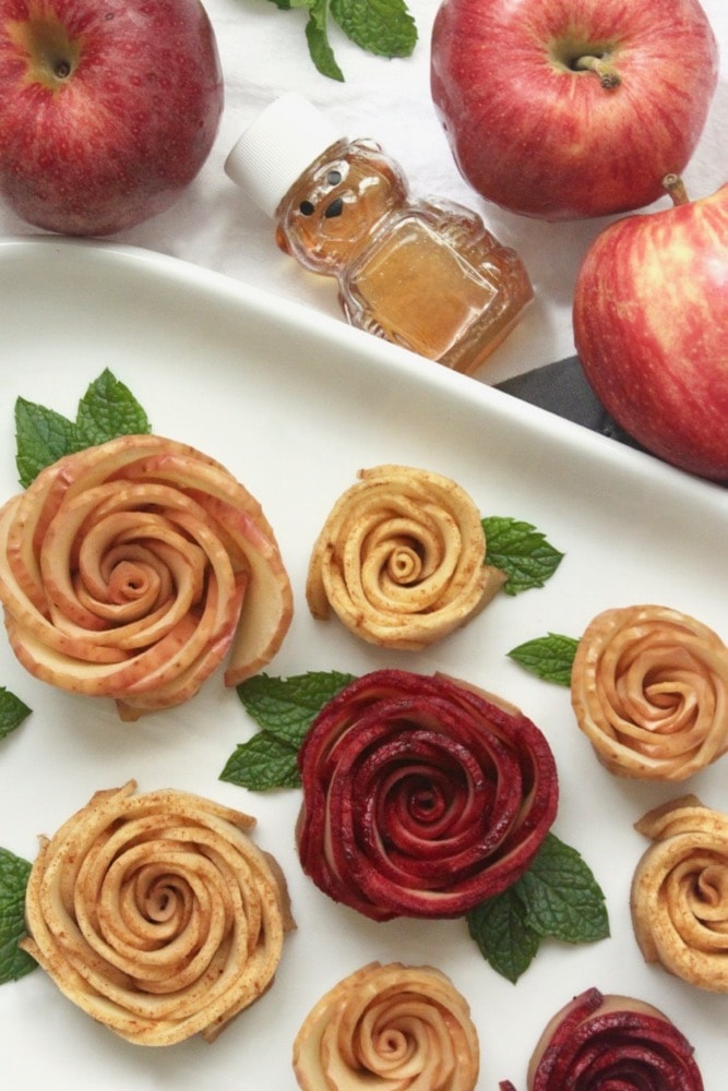 Baked Honey Apple Roses Feed Them Wisely