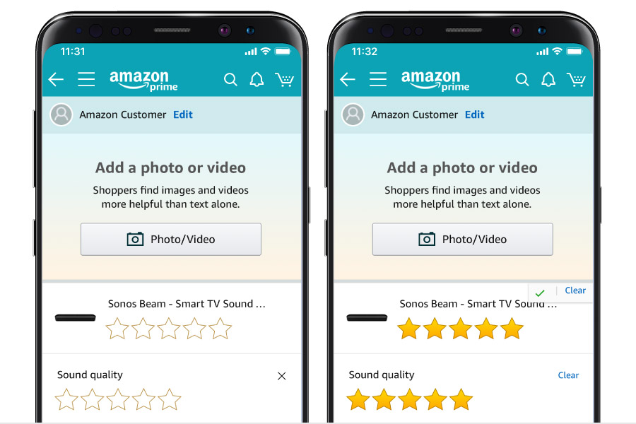 Amazon Experiments With Rating Option for Customers Feedvisor
