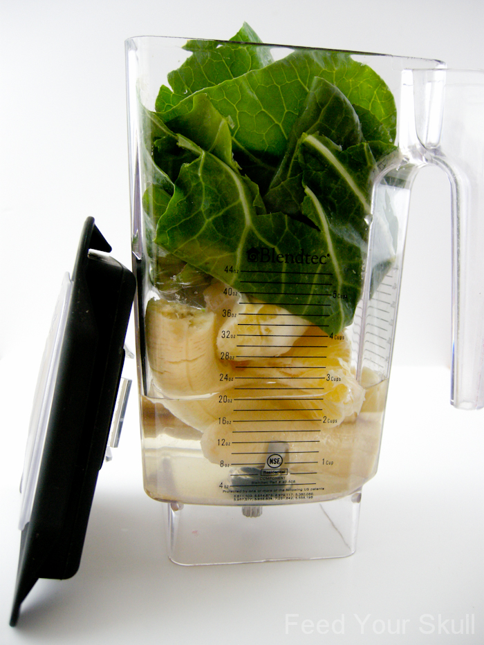 Banana Orange Collard Green Smoothie