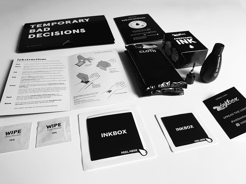Review Temporäre "Tattoos" von Inkbox Feelfarbig