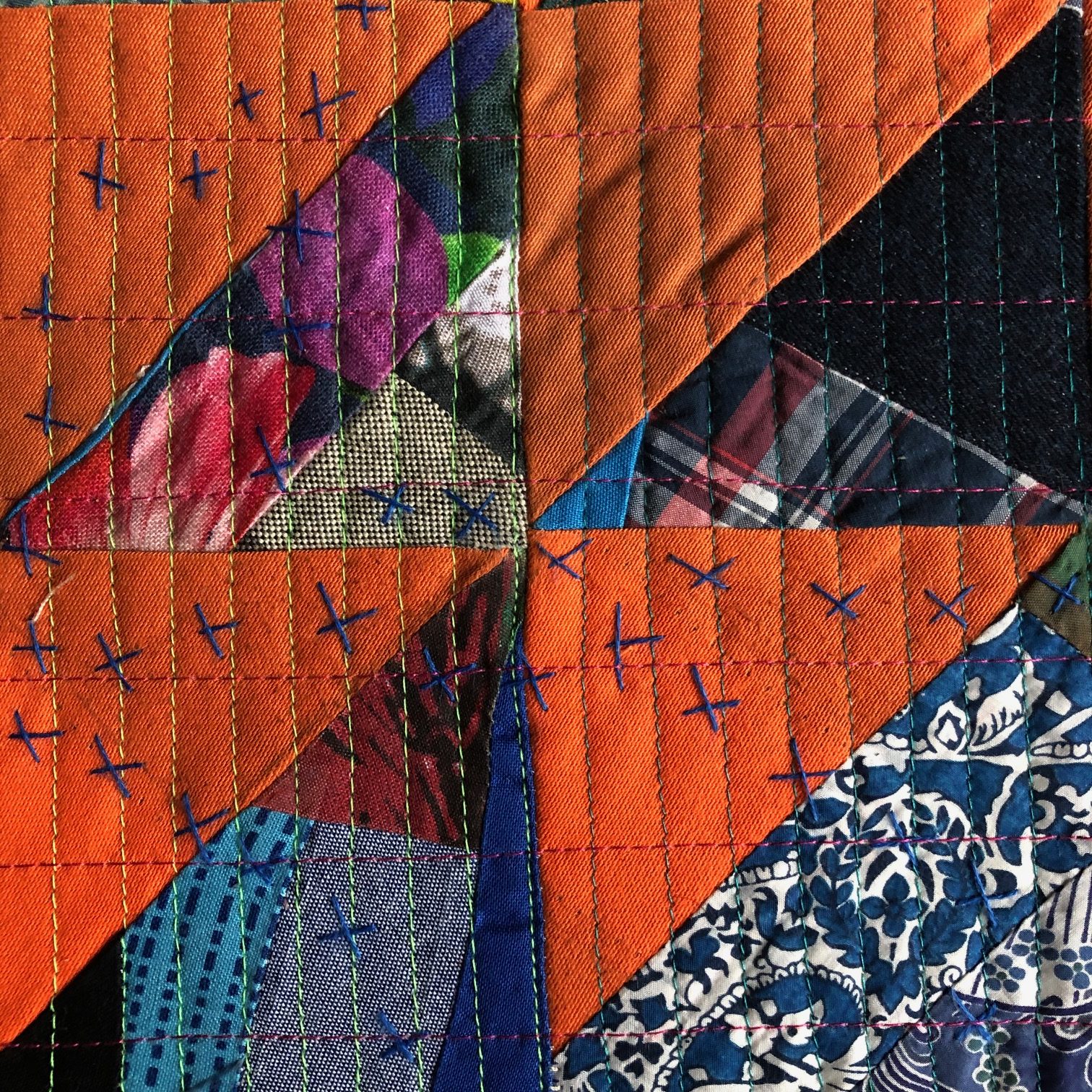 How to Quilt with Found and Recycled Fabric According to Chris English