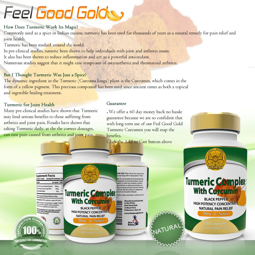 Turmeric Curcumin Feel Good Gold