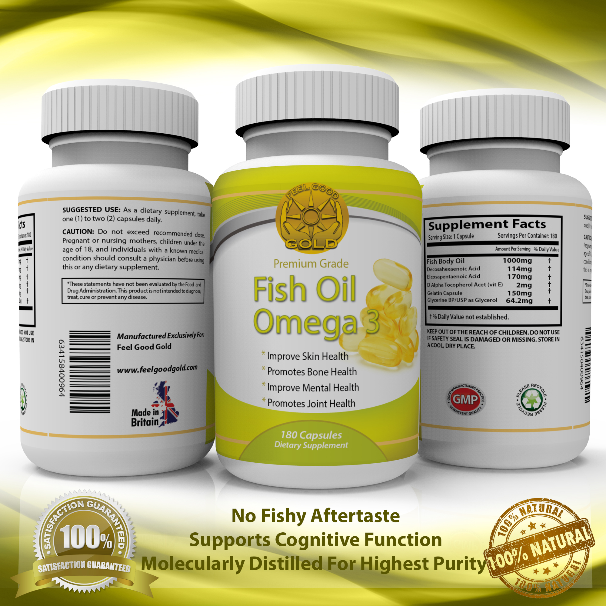 Omega 3 Fish Oil Feel Good Gold