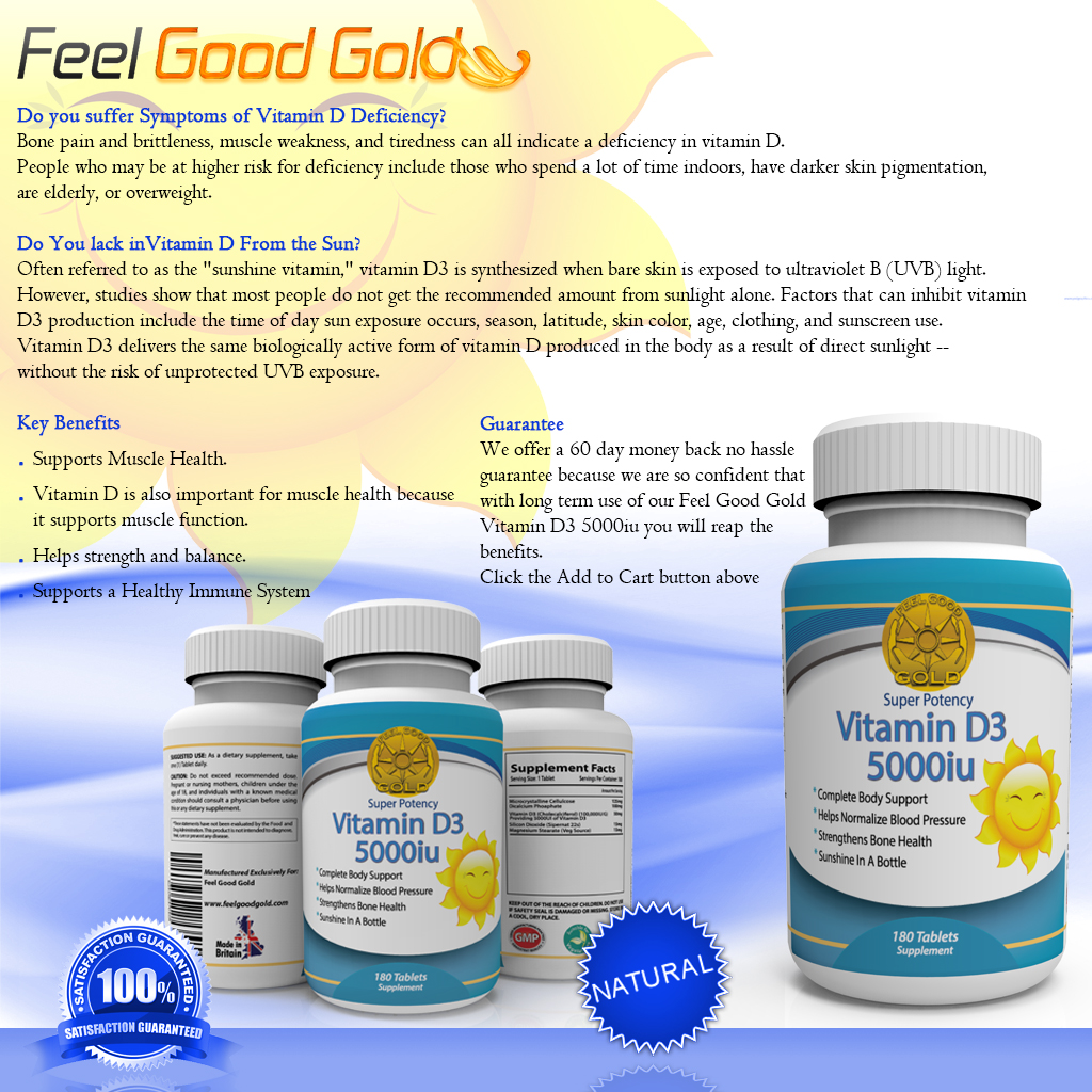 Vitamin D3 Feel Good Gold
