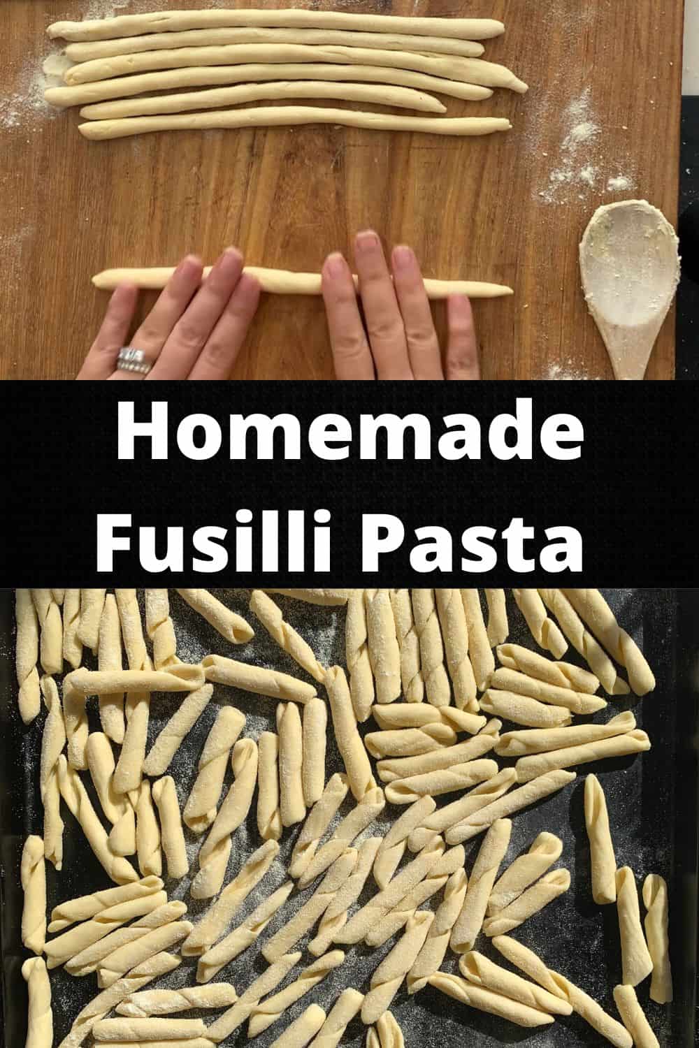 Homemade Fusilli with Semolina Pasta Dough Feeling Foodish