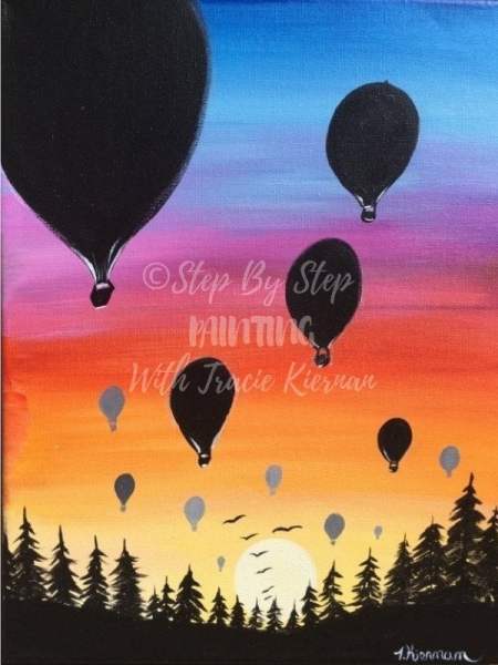Easy Sunset Painting Simple Painting Inspired