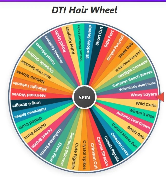 DTI Clothes Wheel 425+ Random Clothing Picker Ideas